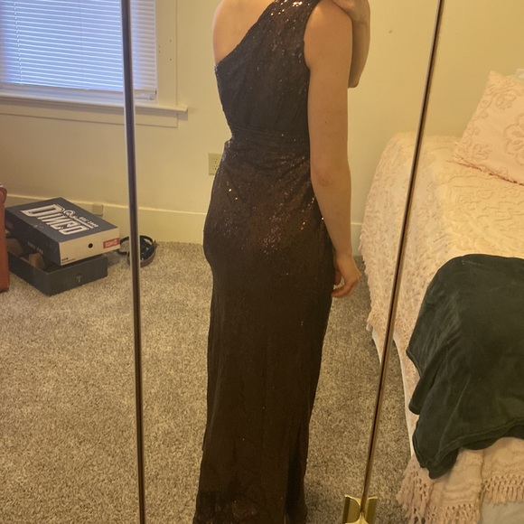 Brown Sequined Bridesmaid/Prom Dress - Women’s Size 4 Needs Tailored!! - Picture 3 of 6